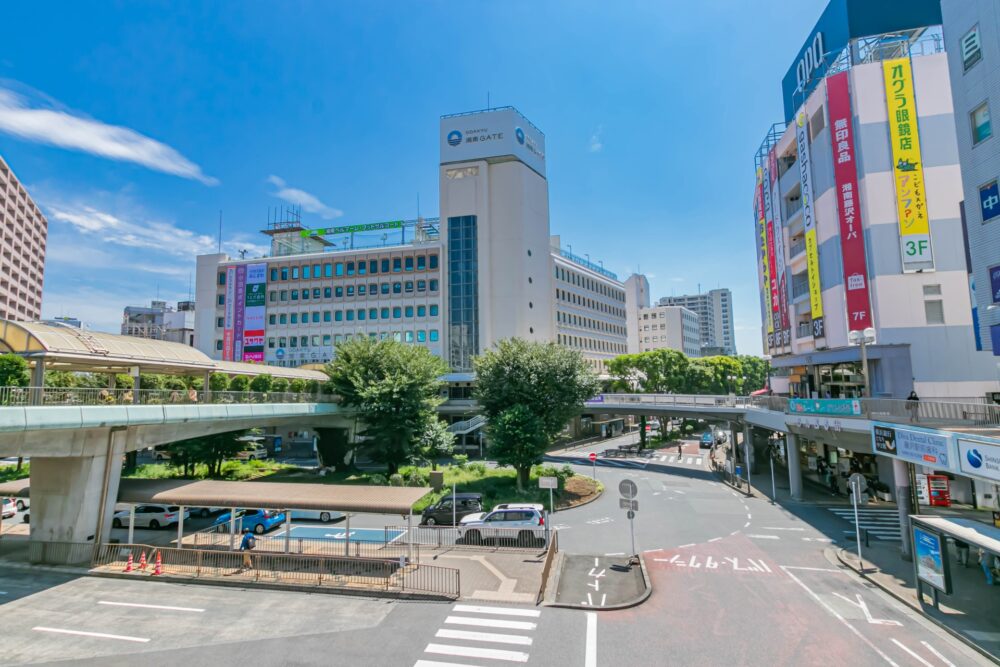 神奈川県藤沢市の藤沢駅前ロータリー 神奈川県藤沢市の藤沢駅前ロータリー